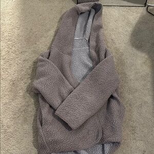Cozy Gray Hooded Women's Jacket